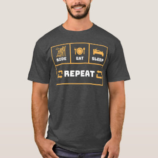 Ride Eat Sleep and Repeat vintage T Shirt
