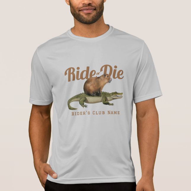 Ride eller Die med din Klubb Namn T Shirt (Framsida)