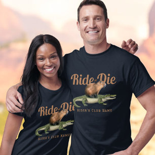 Ride eller Die med din Klubb Namn T Shirt