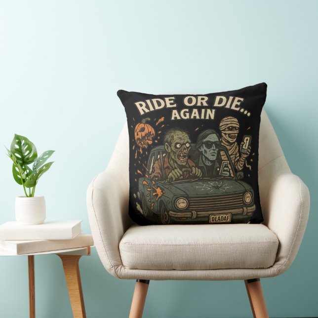 Ride eller Die Recep - Odöda Crew Vibes Kudde (Stol)