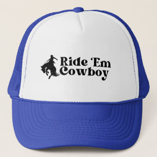 Ride Em Cowboy Truckerkeps, Cowgirl Keps