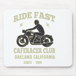 Ride Fast Café Racer Klubb Anpassad Musmatta