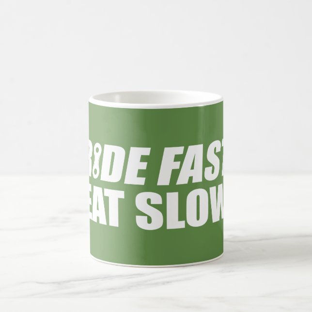 Ride Fast Eat Slow Kaffemugg (Center)