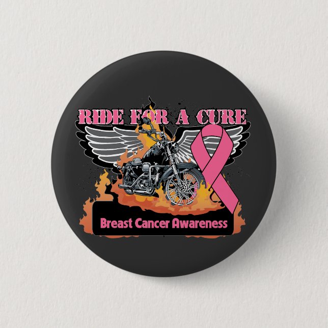 Ride for a cure - Breast Cancer Knapp (Framsida)