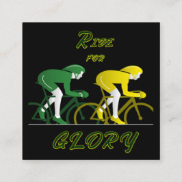 Ride For Glory Fyrkantigt Visitkort