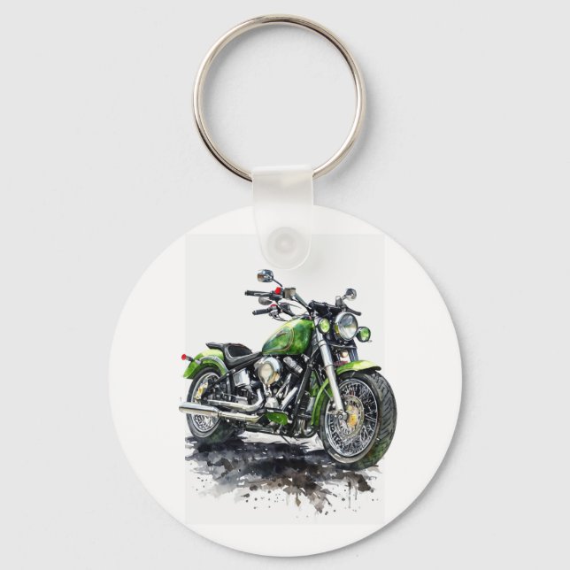  Ride Forever – Motorcycle Keychain Nyckelring (Framsida)