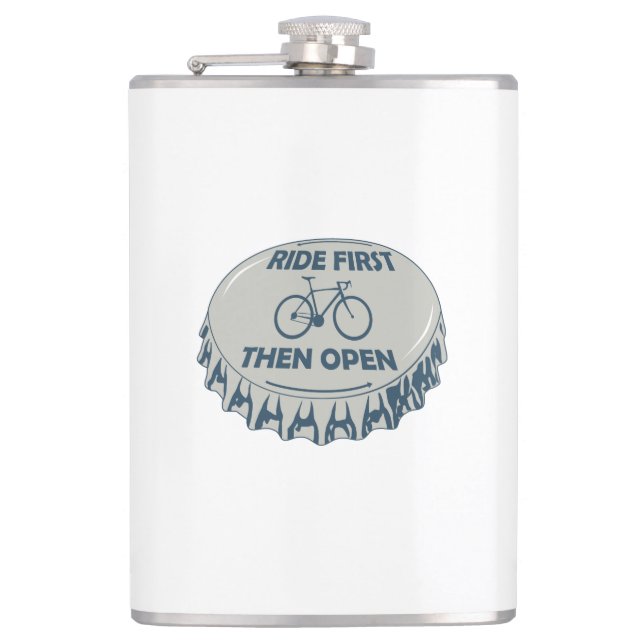 Ride först och öppna fickplunta (Framsidan)