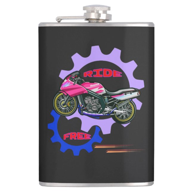 Ride Free and Säker Motorcycle Fickplunta (Framsidan)