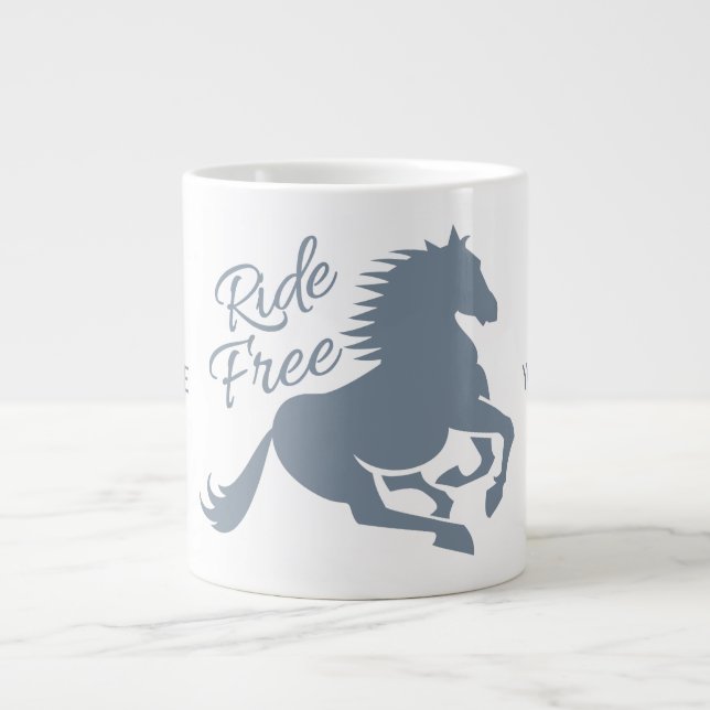 Ride Free anpassningsbar mugg Jumbo Mugg (Framsidan)