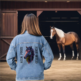Ride Free Stanna Vild Colorful Horse Head