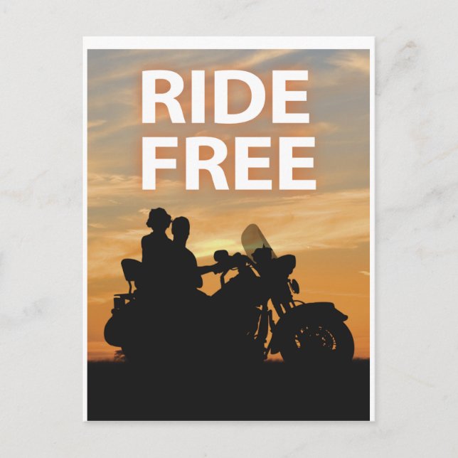 Ride Free Vykort (Framsida)