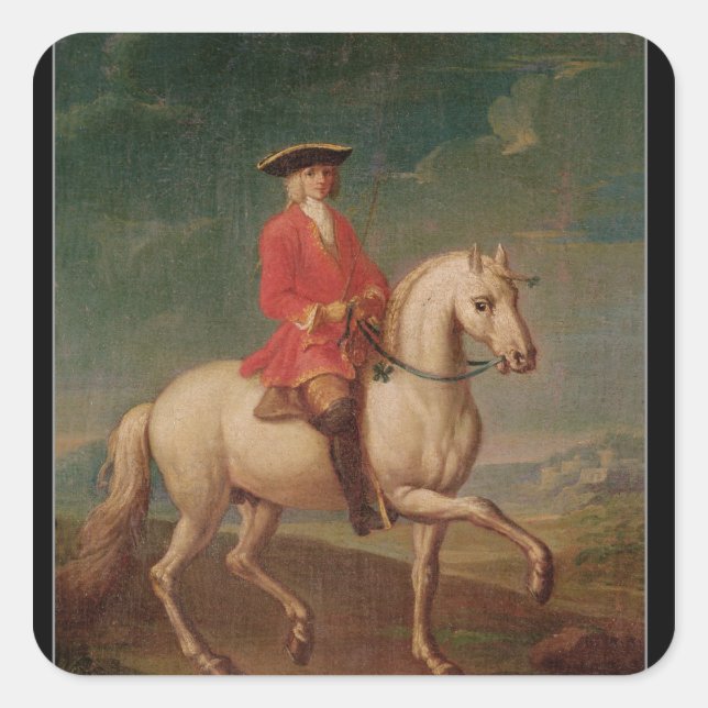 Ride Fyrkantigt Klistermärke (Framsida)