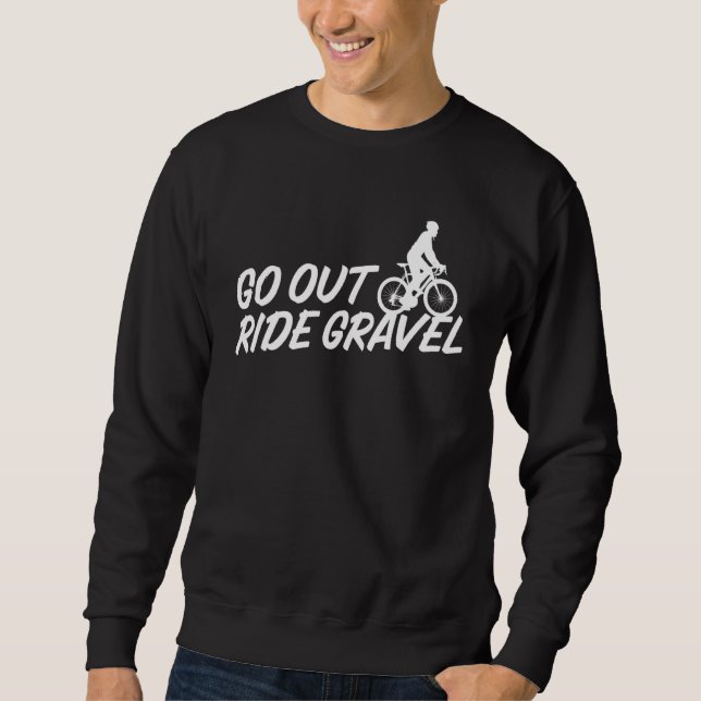 Ride Gravel Cycling Biker Lång Ärmad Tröja (Framsida)