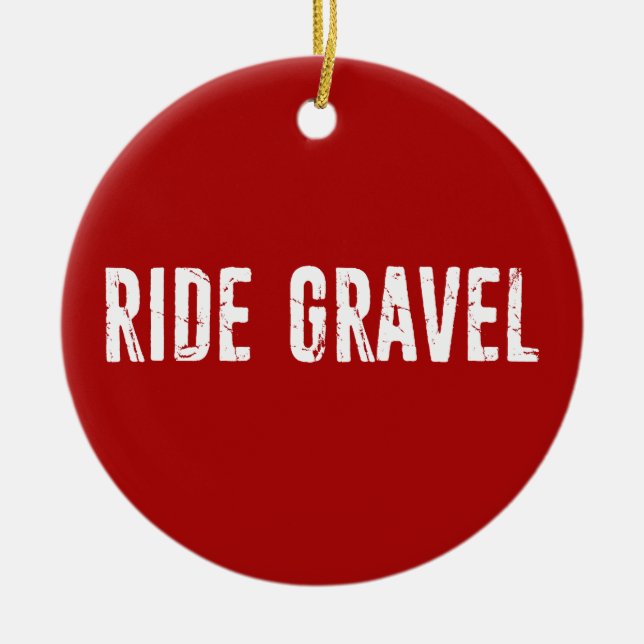 Ride Gravel Julgransprydnad Keramik (Framsidan)