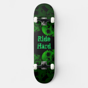 Ride Hard Grönt Döskallars Mini Skateboard Bräda 18,7 Cm