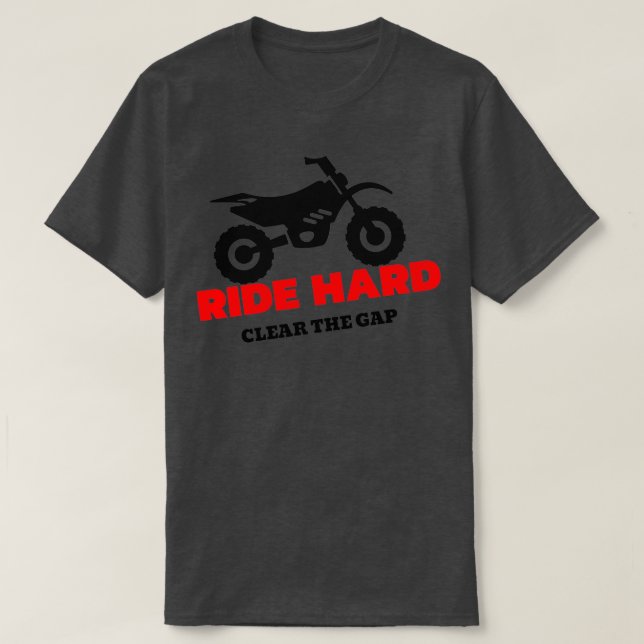 Ride hard ride rensar luckan t shirt (Design framsida)