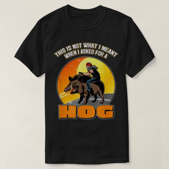 Ride hög på Vild HHund och var i Hål Himlå T Shirt (Design framsida)