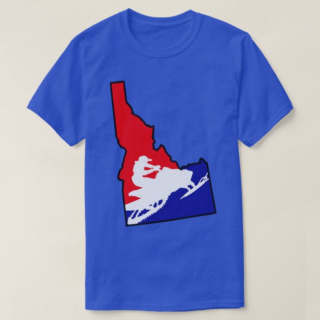 Ride Idaho Snowmobile TShirt T Shirt (Design framsida)