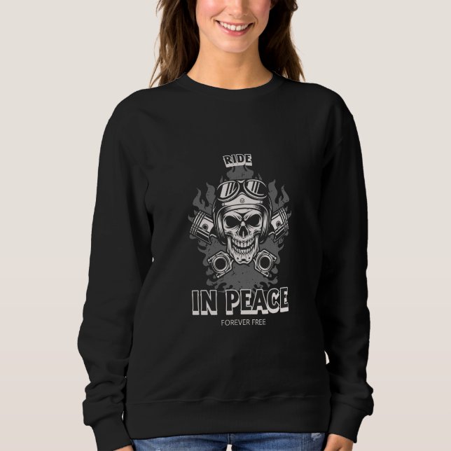 Ride in Peace, Forever Free T Shirt (Framsida)