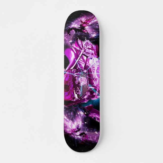 Ride in Rosa Skateboard Bräda 19,5 Cm (Framsida)