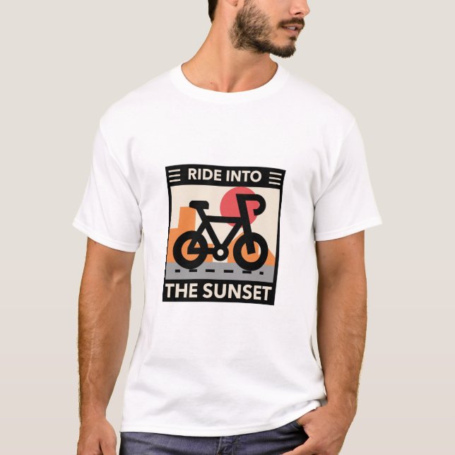 Ride in till Sunset T Shirt (Framsida)