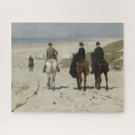 Ride längs stranden pussel