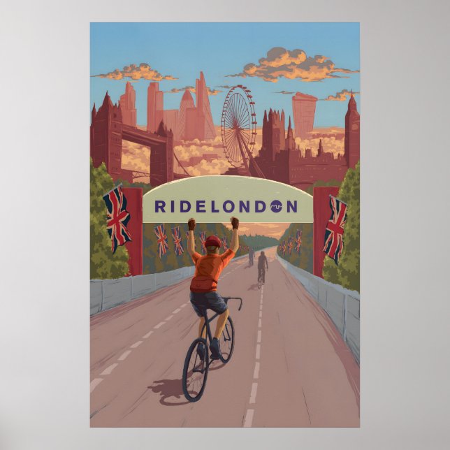Ride London Cykelresor Affisch (Framsidan)