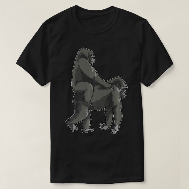 Ride Maka Gorilla Meme Funny Monkey Memes Premium T Shirt (Design framsida)