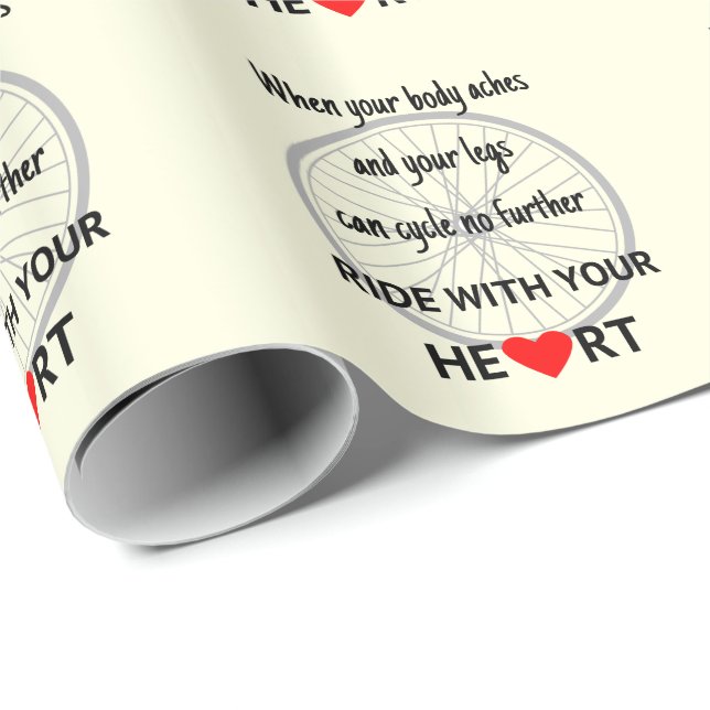 Ride med din hjärtinspiration presentpapper (Rullad Hörn)