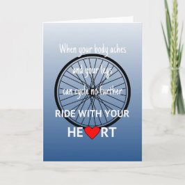Ride med din hjärtmotivation kort