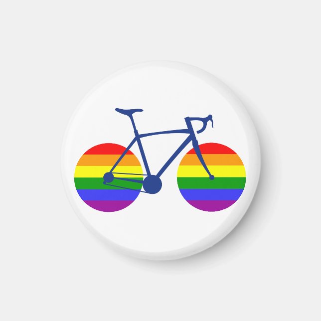 Ride med Pride Bike Magnet (Framsidan)