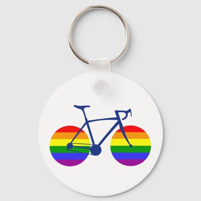Ride med Pride Bike Nyckelring (Baksida)