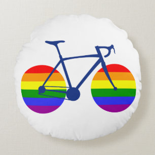 Ride med Pride Bike Rund Kudde