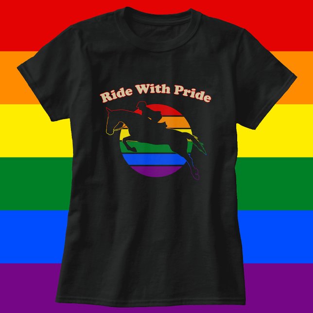 Ride med Pride - HBT-Jumperna Retro Sunset Hunter T Shirt (Skapare uppladdad)