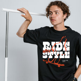 Ride med stil street bära T-Shirt