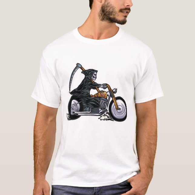 Ride med tidningen Reaper T Shirt (Framsida)
