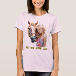 Ride mer oroande mindre - inspirationshämmande ras t shirt