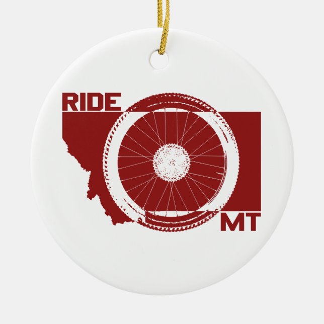 Ride Montana Julgransprydnad Keramik (Framsidan)
