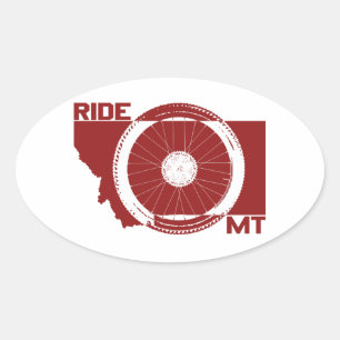 Ride Montana Ovalt Klistermärke