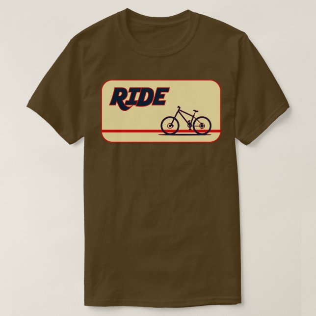Ride more Mountain Bike T Shirt (Design framsida)