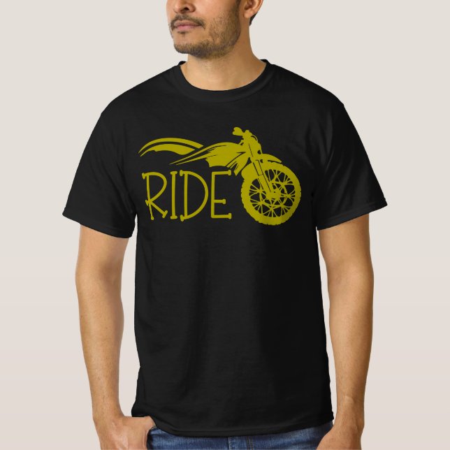Ride Motorcykel T Shirt (Framsida)