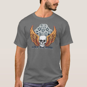 Ride-motorcykelns utformning t shirt