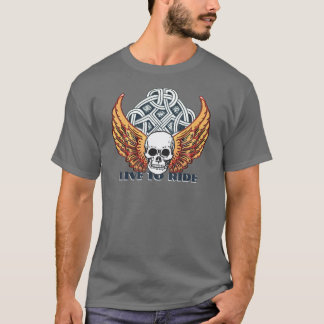 Ride-motorcykelns utformning t shirt