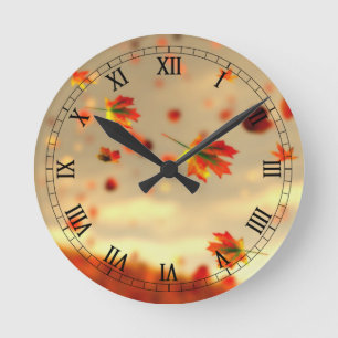 Ride Oktober Breeze Clock Rund Klocka