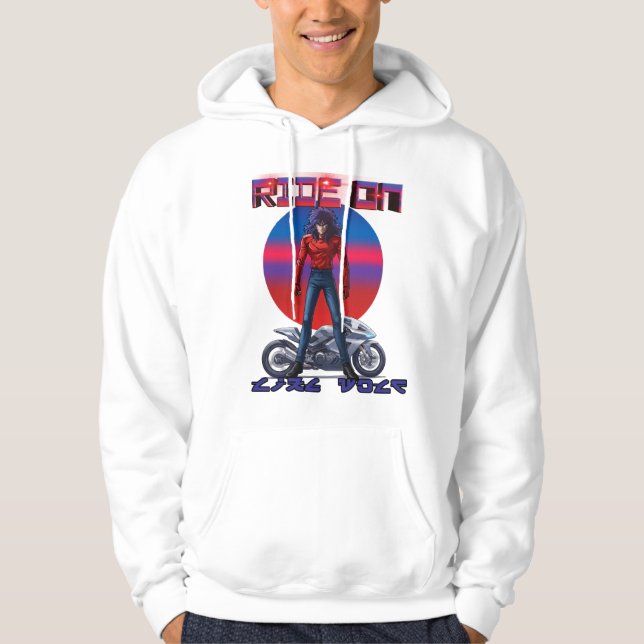 Ride On Like wolf  Hoodie (Framsida)