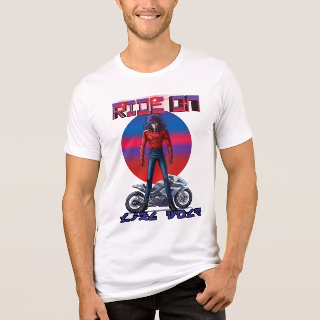 Ride On Like wolf  T Shirt (Framsida)