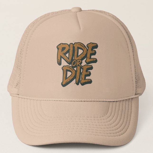 Ride Or Die Skater - Skateboarding Graphic Print Keps (Framsida)