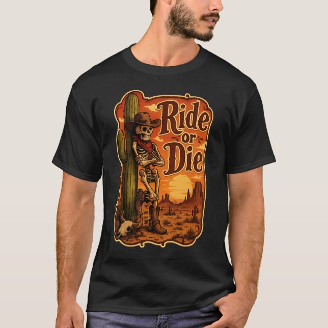 Ride Or Die T Shirt (Framsida)