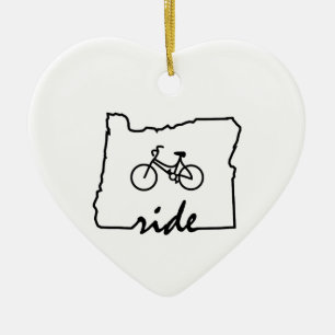 Ride Oregon (cykling) Julgransprydnad Keramik
