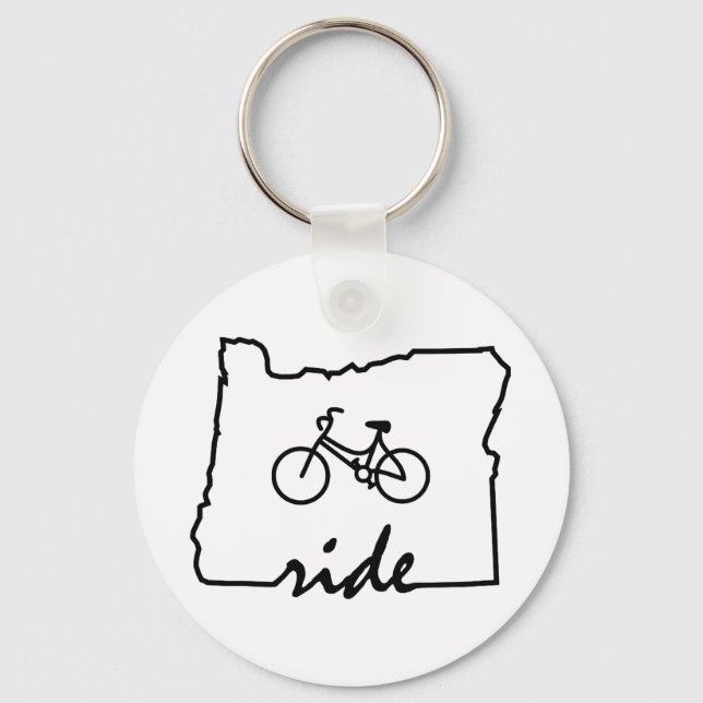 Ride Oregon (cykling) Nyckelring (Framsida)